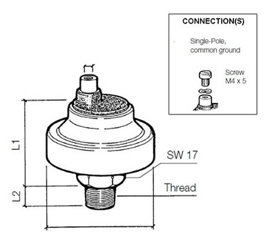 Pressure switch 0.40 Bar